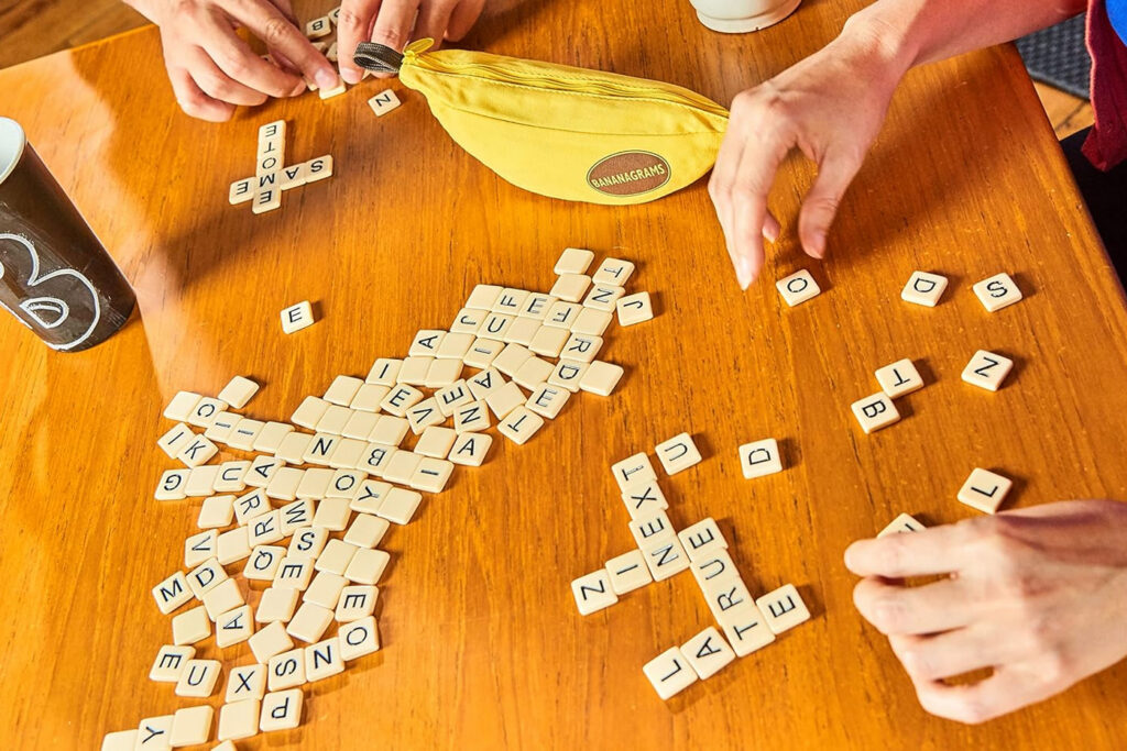 The best brain games for senior and retirees. Bananagrams is portable and great for travel.