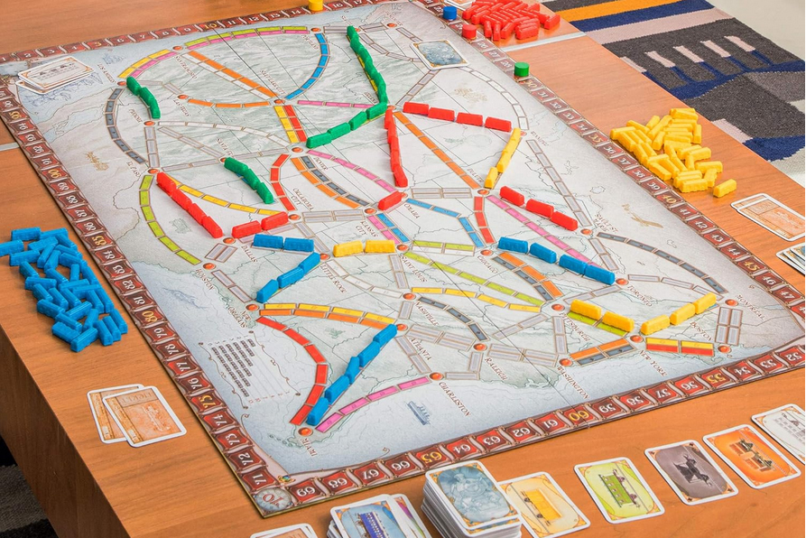 Exciting brain games for seniors. Ticket to ride is engaging and great for history buffs.